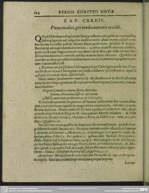 Cap. CXXXIV. Poena medici, qui medicamentis occidit