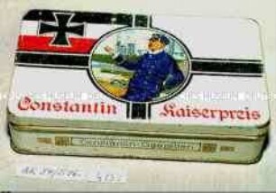 Blechdose für 50 Stück Zigaretten "Constantin Kaiserpreis"