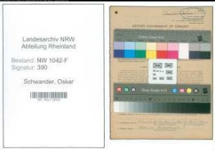 Entnazifizierung Oskar Schwander , geb. 31.08.1899 (Kaufmaennischer Angestelltert)