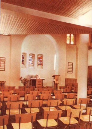 Leipzig-Thonberg, Kapelle im Salomonstift : Innenansicht, neugestaltet 1970