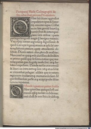 Cosmographia de situ orbis