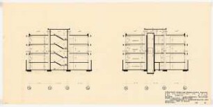 Physikalische Institute der Universität Köln: 2. Physik Schnitte, 1:100