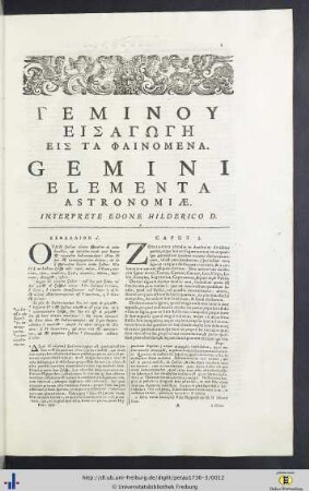 Gemini elementa astronomiae.