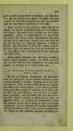 64. Eroberung Constantinopels durch die Türken 1453
