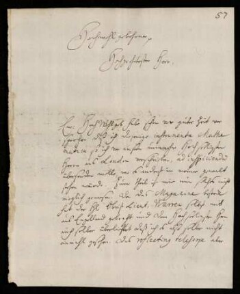 Brief von Christian Ludwig Gersten an Johann Friedrich von Uffenbach, Gießen, 27.9.1739
