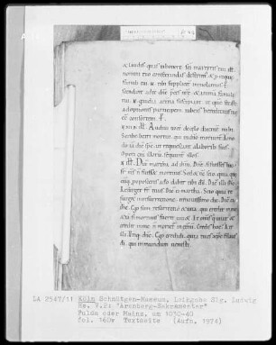 Arenberg-Sakramentar — Textseite, Folio 160verso