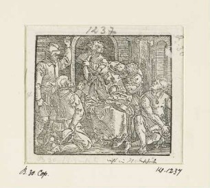 Verspottung Christi, Blatt der Folge "Passion Christi"