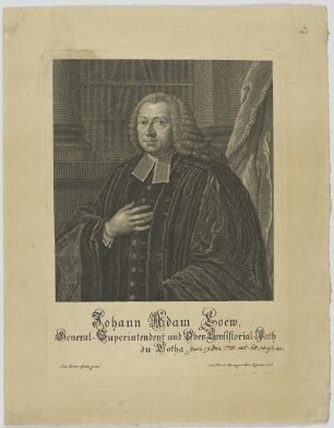 Bildnis des Johann Adam Loew