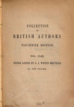 Sister Louise or the story of a woman's repentance