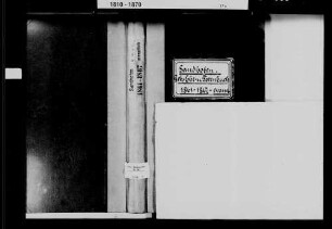 Mannheim, Stadtteil Sandhofen, evangelische Gemeinde (lutherisch): Standesbuch 1861-1867