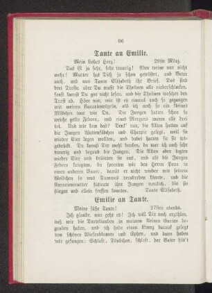 Tante an Emilie.