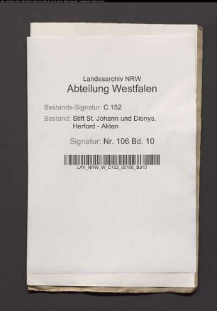 Prokuratur Rechnung, mit Belägen.