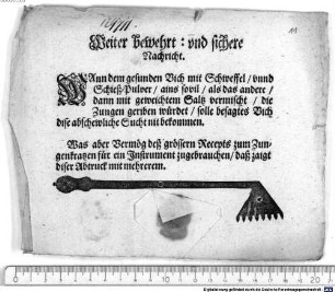 Weiter bewehrt: und sichere Nachricht.