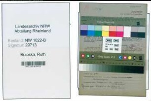Entnazifizierung Ruth Brzoska , geb. 28.07.1920 (Lehrerin)