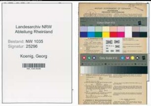 Entnazifizierung Georg Koenig , geb. 28.08.1906 (Kaufmaennischer Angestellter)