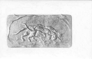 Katzenrelief "Familie" (Plakette)