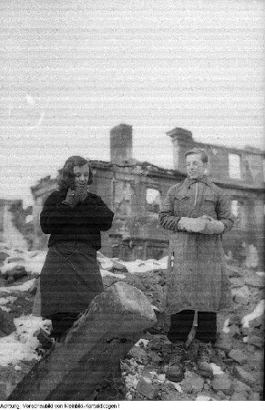 Dresden. Abbruch gefährlicher Ruinen, 1947