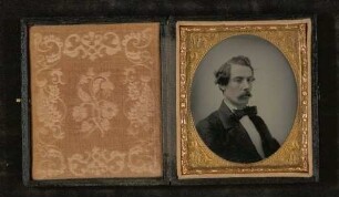 Collodium-Photographie mit dem Bildnis eines Mannes