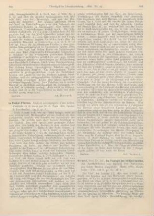 605-606 [Rezension] Le Pasteur d’Hermas. Analyse accompagnée d’une notice, d’extraits et de notes par M. C