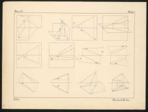 Übung in Darstellender Geometrie: Schnitte durch Körper und Flächen