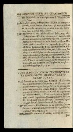Consiliorum, Consultationum Et Responsorum Medicinalium Scriptores