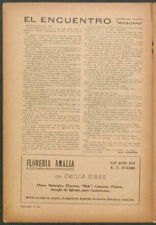 El encuentro : Especial para "Máscara"