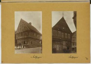 Amtspforte, Stadthagen. Hotel Zum Goldenen Engel, Stadthagen: Ansichten (aus: Skizzen- und Fotoalbum 18)