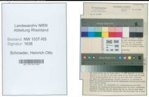 Entnazifizierung Heinrich Otto Schroeder , geb. 08.04.1906 (Studienrat)