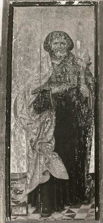 Bollewick-Nätebow. Kirche. Altar (bezeichnet 1522), Gemälde St. Bartholomäus