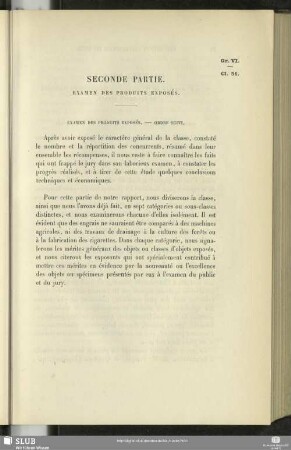 Seconde Partie. Examen Des Produits Exposés
