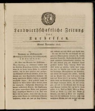 Monat November 1825.