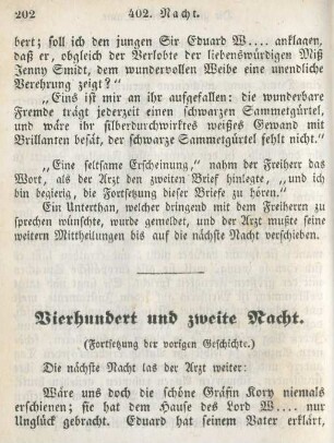 Vierhundert und zweite Nacht