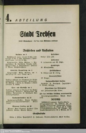 Behördenverzeichnis : Behörden und Anstalten