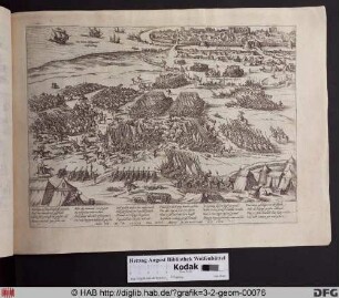 Besiegung der königlichen Armee nahe La Rochelle, 16. März 1573.