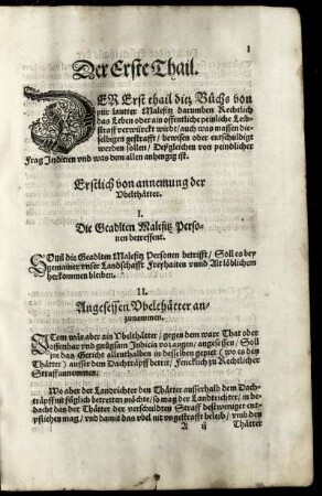 Der Erste Thail.