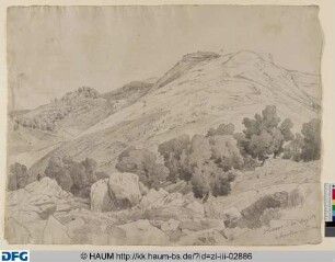 Die Serpentara bei Olevano mit Blick auf Civitella