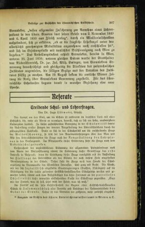 Treibende Schul- und Lehrerfragen