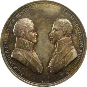 König Friedrich Wilhelm III. und Zar Alexander I. - Bündnis zwischen Russland und Preußen