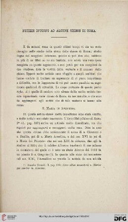 33: Notizie intorno ad alcune chiese di Roma