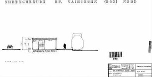 Vaihingen (Enz): Bf Vaihingen (Enz) Nord - Schnitt A-A Nebengeb.