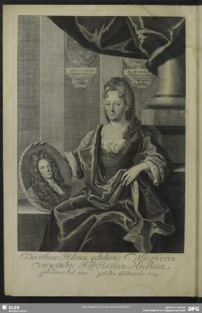 Dorothea Helena gebohrne Wiegnerin verwittibte Hoff-Rathin Nicolain ...