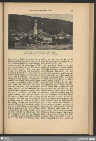 Wolfratshausen, von der Brücke gesehen