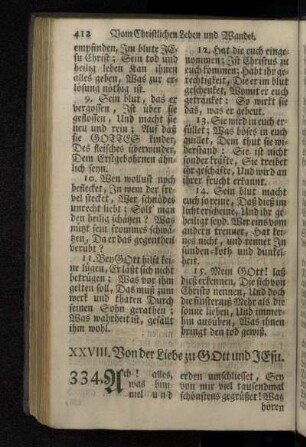XXVIII. Von der Liebe zu Gott und Jesu.