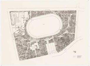 Jahnstadion, Marl Außenanlage: Entwurf 1:500