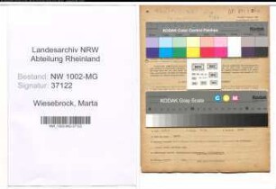 Entnazifizierung Marta Wiesebrock , geb. 17.02.1920 (Dolmetscherin)