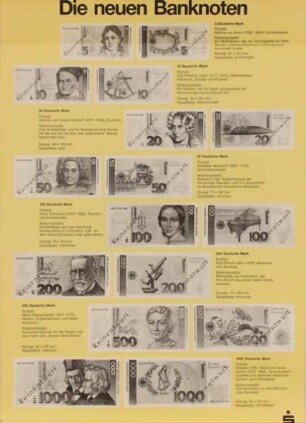 Die neuen Banknoten