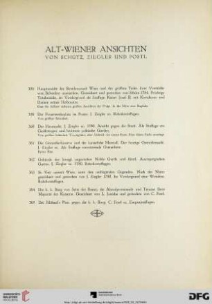Alt-Wiener Ansichten (Nr. 358-365)