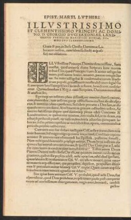 Illustrissimo Et Clementissimo Principi Ac Domino, D. Georgio Duci Saxoniae ...