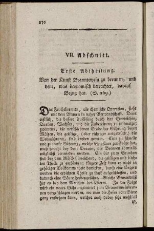 VII. Abschnitt.
