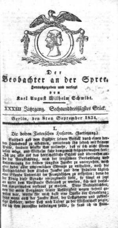 36. Stueck, 8. September 1834